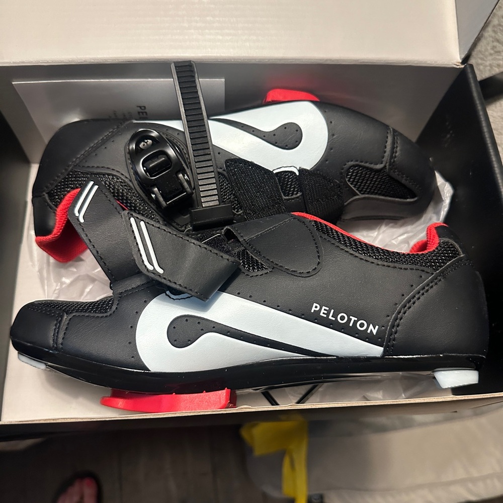 New Peloton bike shoes , pedals and earbuds